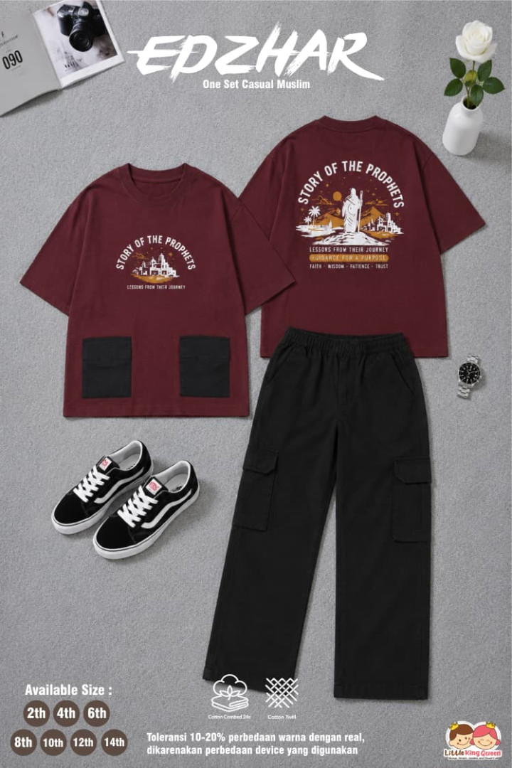 PO ONE SET EDZHAR BY LITTLE KING QUEEN
