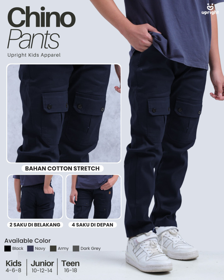 PO CHINO PANTS BY UPRIGHT KIDS 