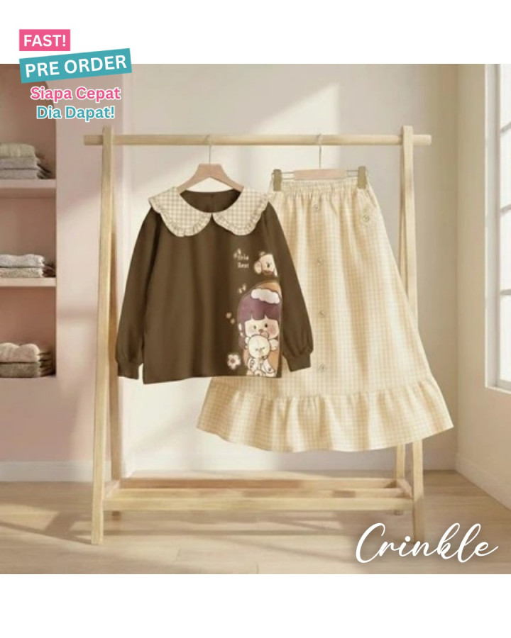 FAST PO CUTE BEAR SETELAN ANAK PEREMPUAN