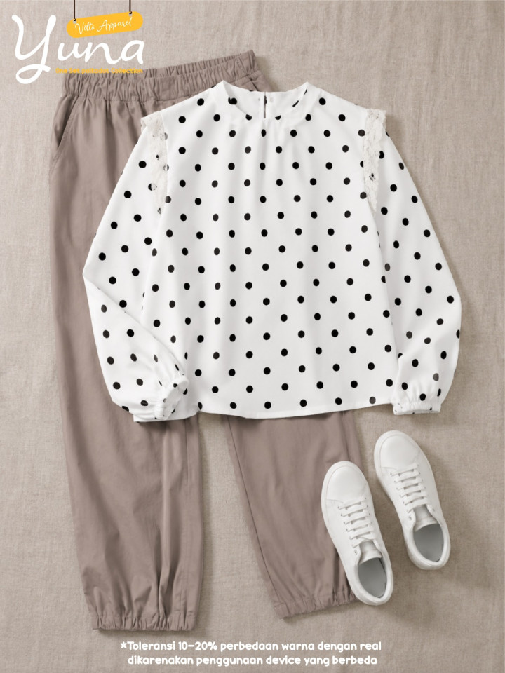 PO YUNA ONE-SET POLKADOT BY VITTO APPAREL