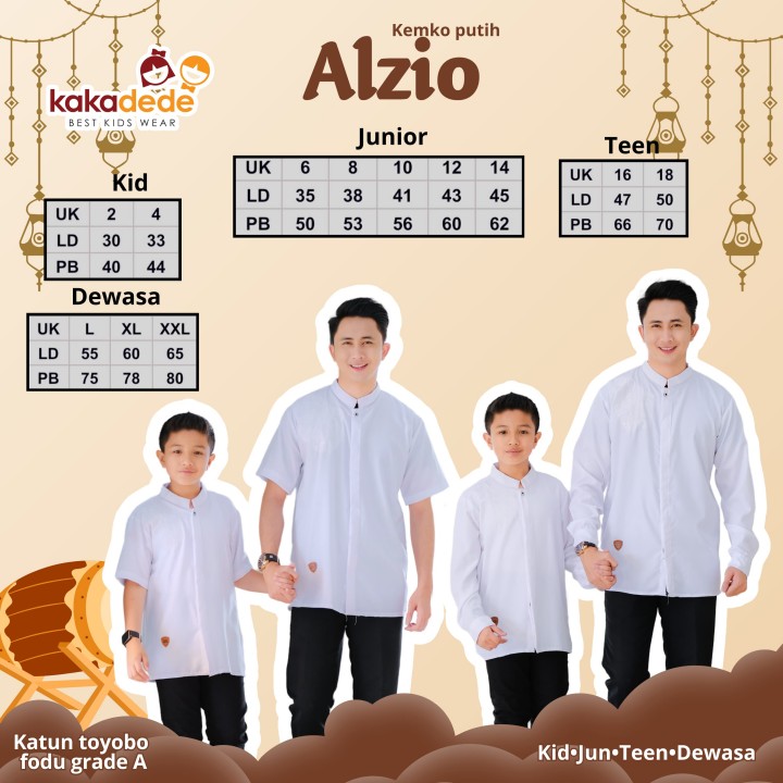 PO ALZIO KEMKO PUTIH (TEEN) BY KAKADEDE