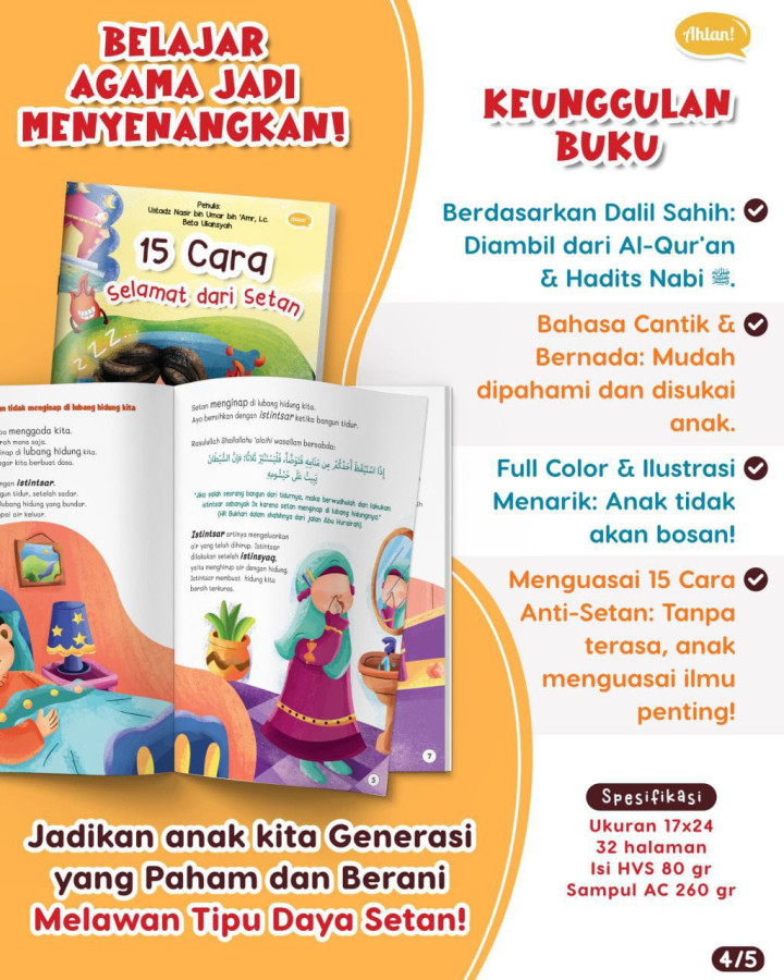 PO BUKU 15 CARA SELAMAT DARI SETAN - AHLAN
