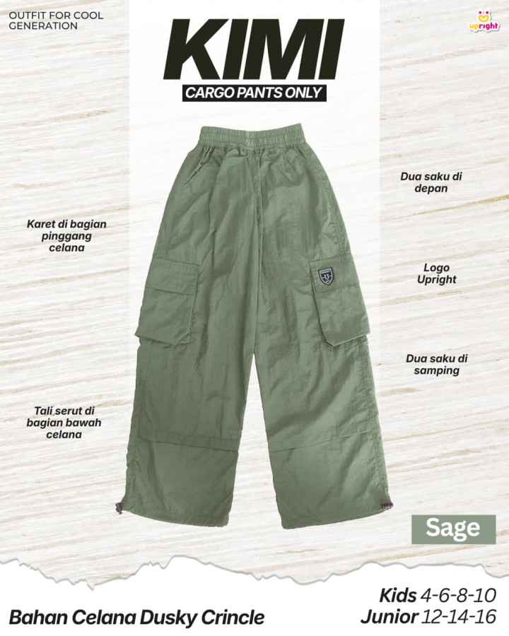 PO KIMI CARGO PANTS ONLY BY UPRIGHT