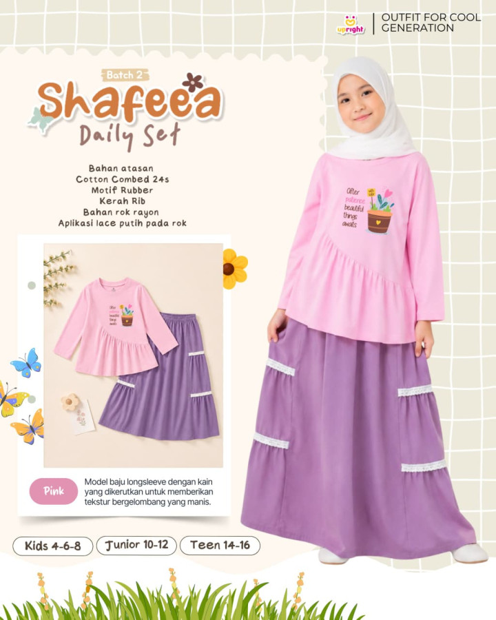 PO SHAFEEA DAILY SET BATCH 2 BY UPRIGHT