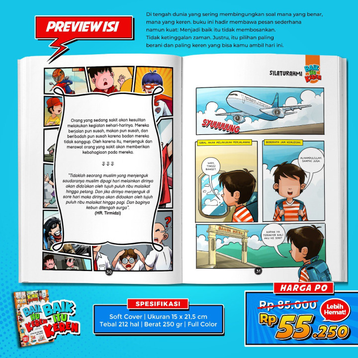 PO BUKU KOMIK TELADAN BAIK ITU KEREN
