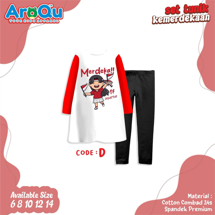 PO SET TUNIK KEMERDEKAAN BY AROQU