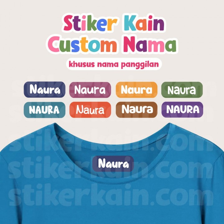 PO STIKER KAIN CUSTOM NAMA PANGGILAN MGL