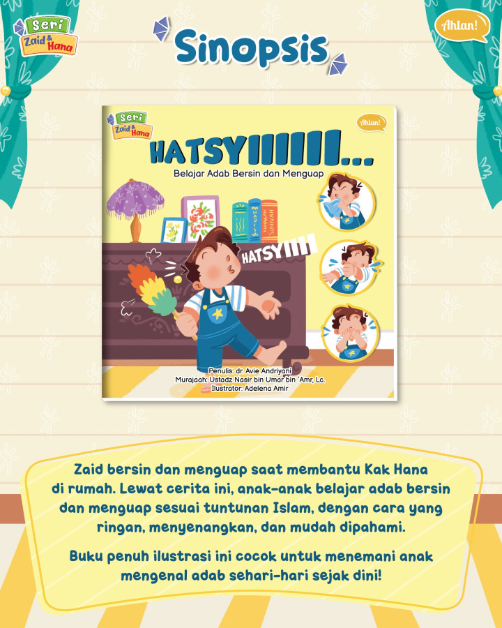 PO BUKU SERI ZAID DAN HANA : 10 BUKU CERITA ADAB ISLAMI ANAK BY AHLAN