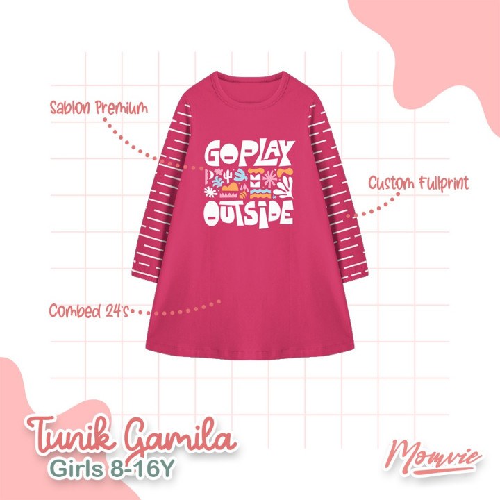 READY STOK TUNIK GAMILA BY MOMVIE