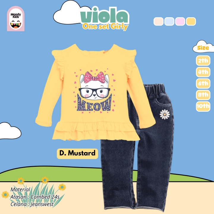 PO VIOLA ONE SET GIRL BY MOODYKIDS