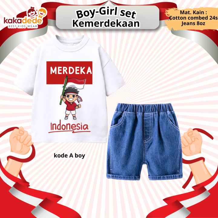 PO BOY GIRL SET KEMERDEKAAN BY KAKADEDE