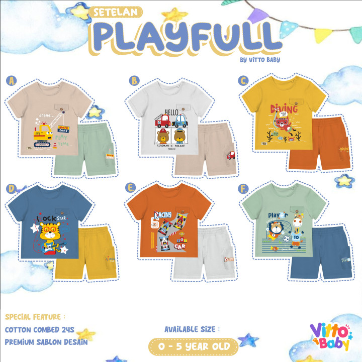 PO SETELAN PLAYFULL BY VITTO BABY