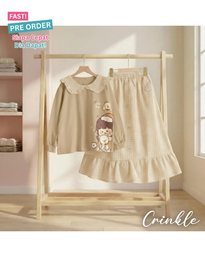 FAST PO CUTE BEAR SETELAN ANAK PEREMPUAN