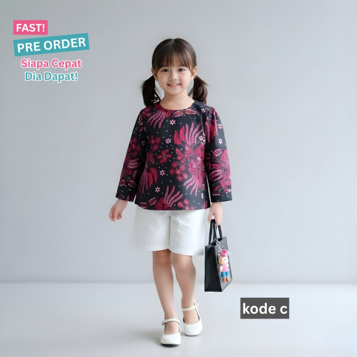 FAST PO ADEEVA BATIK ANAK PEREMPUAN