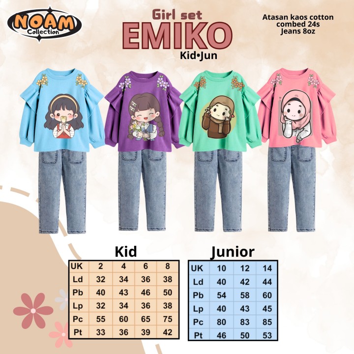 PO EMIKO SET (KIDS) BY NOAM