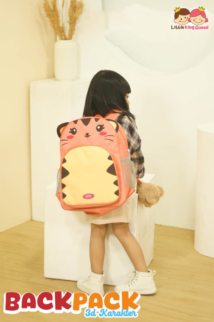 PO BACK PACK 3D KARAKTER BY LITTLE KING QUEEN