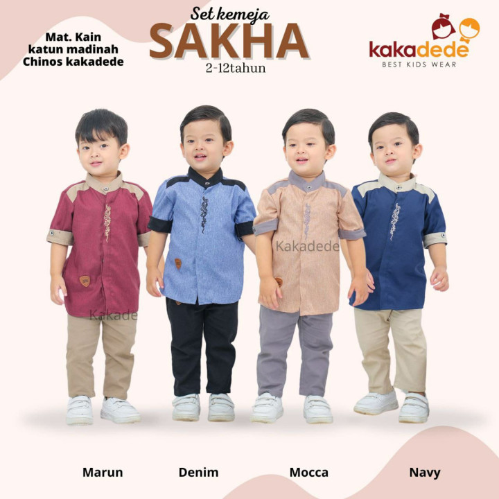 READY STOK SET KEMKO SAKHA BY KAKADEDE