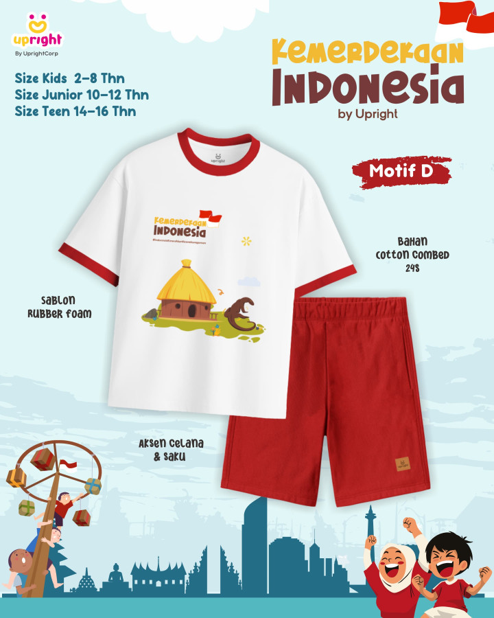 PO SET KEMERDEKAAN INDONESIA SERIES (JUN TEEN) BY UPRIGHT