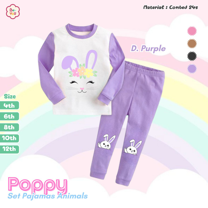 PO POPPY SET PAJAMAS ANIMAL BY BE YOU