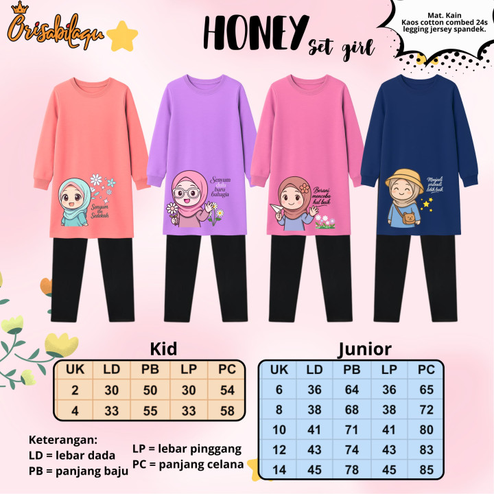 PO HONEY SET GIRL (KIDS) BY ORISABILAQU
