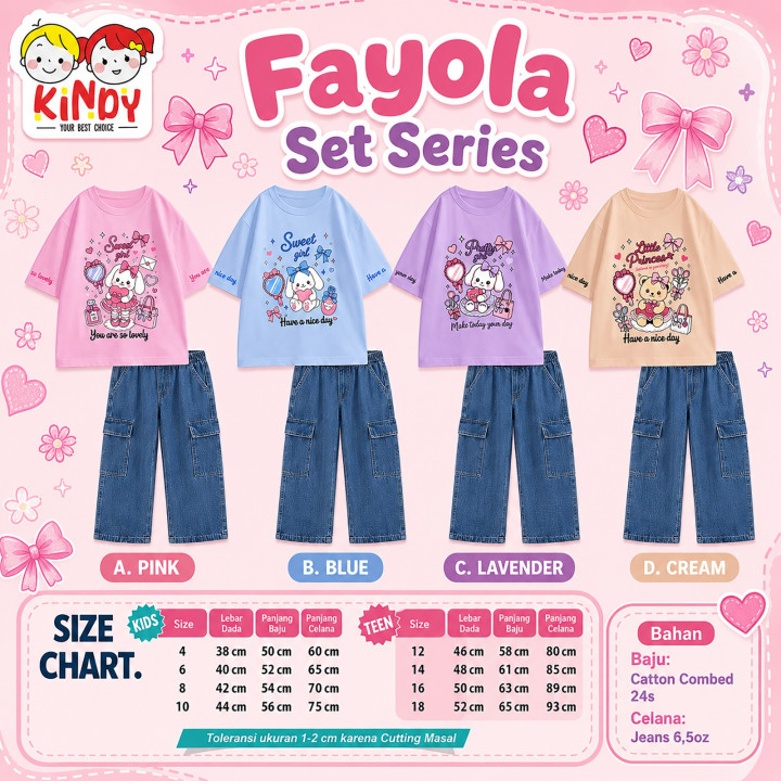 PO FAYOLA SET BY KINDY KIDSWEAR