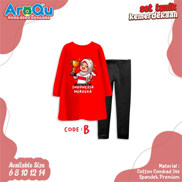 PO SET TUNIK KEMERDEKAAN BY AROQU