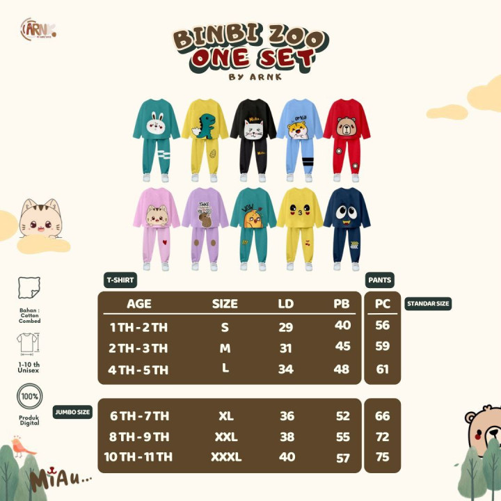 PO BINBI ZOO ONE SET BY ARNK