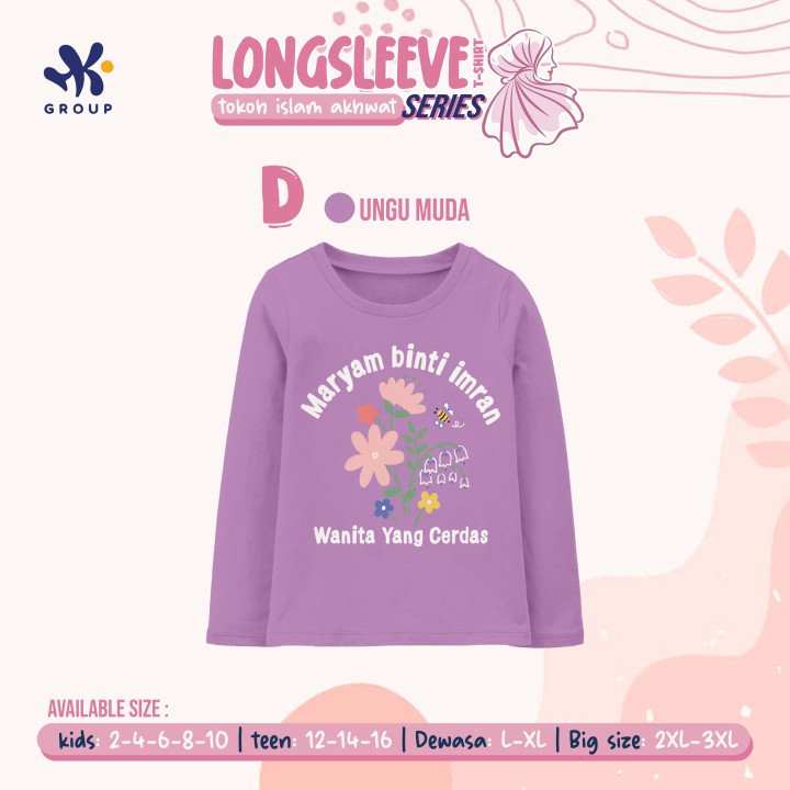 PO LONGSLEEVE TEE TOKOH ISLAM AKHWAT SERIS (KIDSTEEN) BY HK GROUP