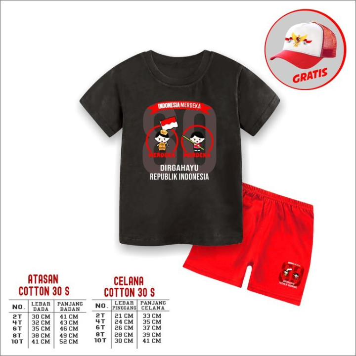 PO SETELAN KEMERDEKAN BY PIPO KIDSWEAR