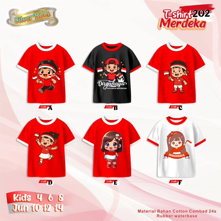 PO SILVERKIDS T-SHIRT MERDEKA 202