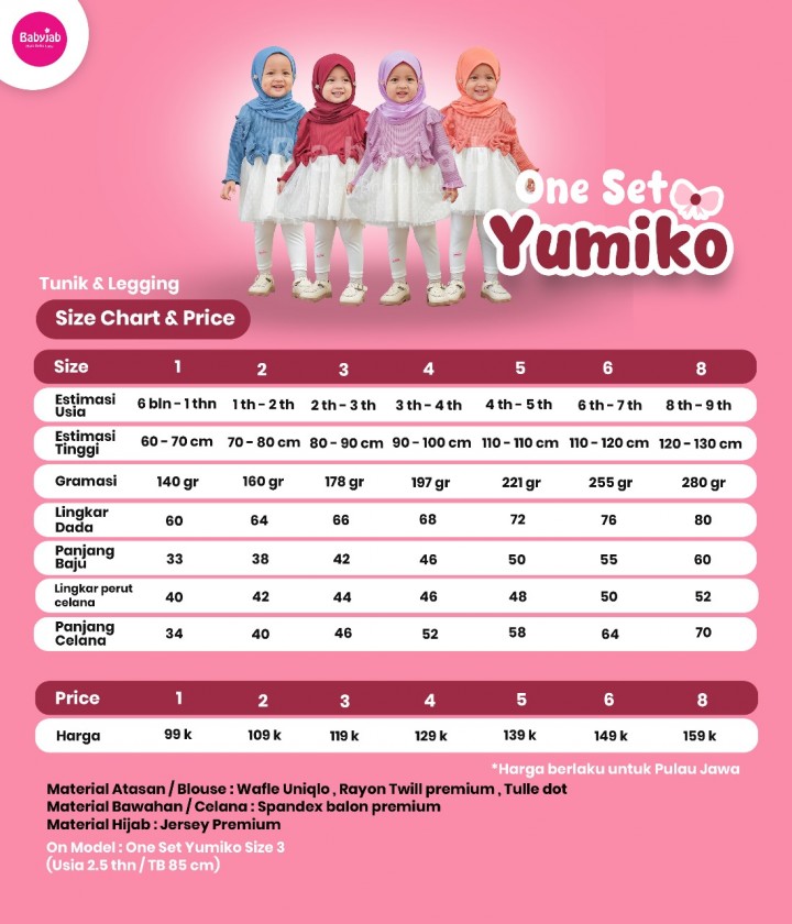 PO ONESET YUMIKO BY BABYJAB