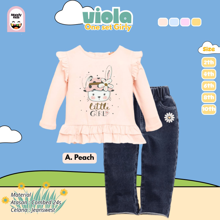 PO VIOLA ONE SET GIRL BY MOODYKIDS