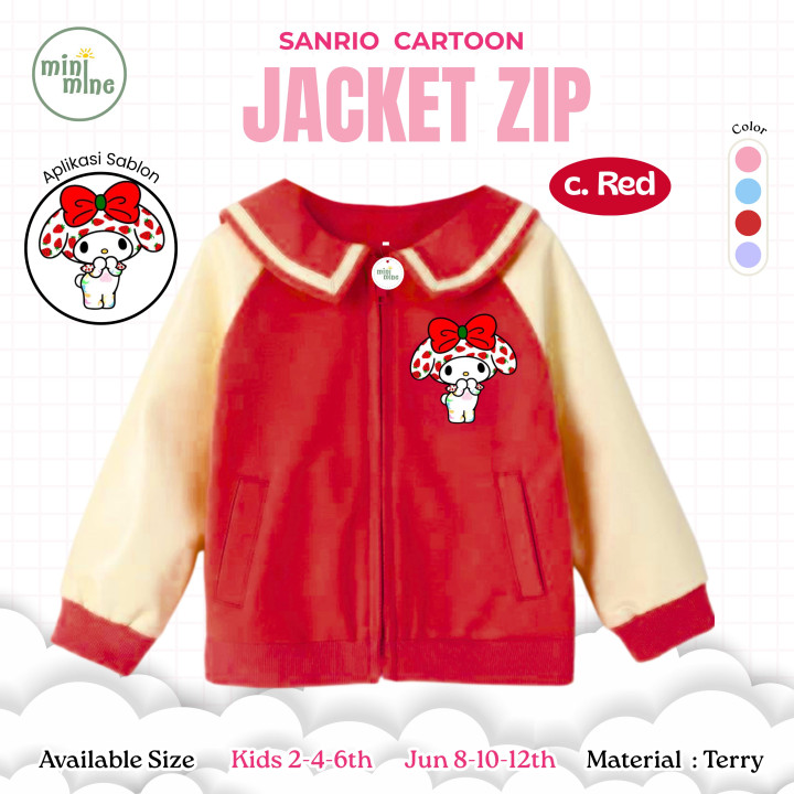 PO SANRIO CARTOON JACKET ZIP BY MINIMINE