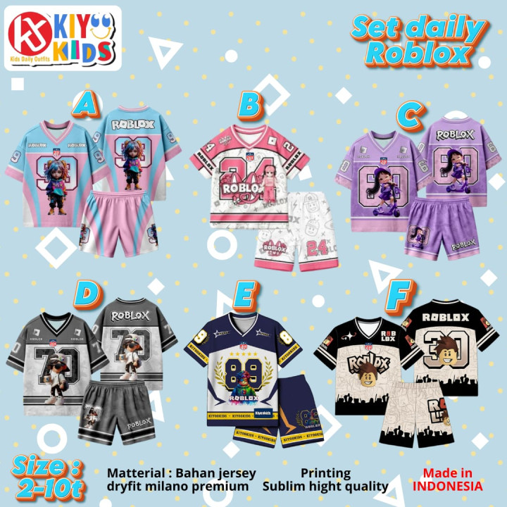 PO JERSEY SET DAILY ROBLOX BY KIYO KIDS