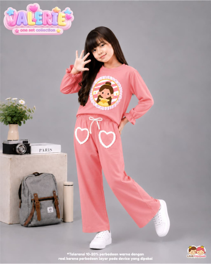 PO SET  VALERIE COLLECTION BY LITTLE KING QUEEN