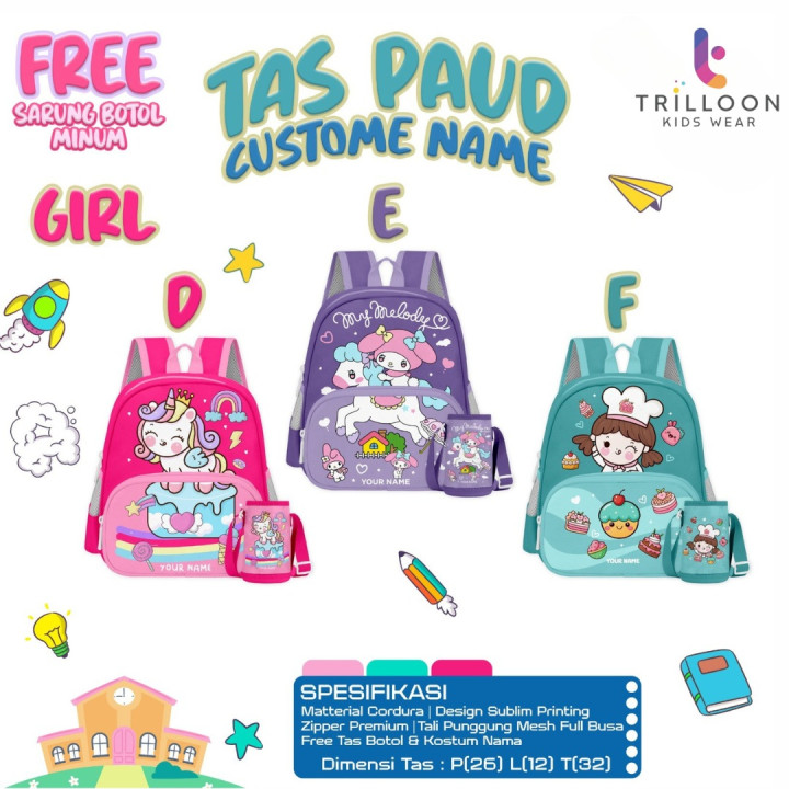 PO TAS PAUD CUSTOM NAME BY TRILLOON