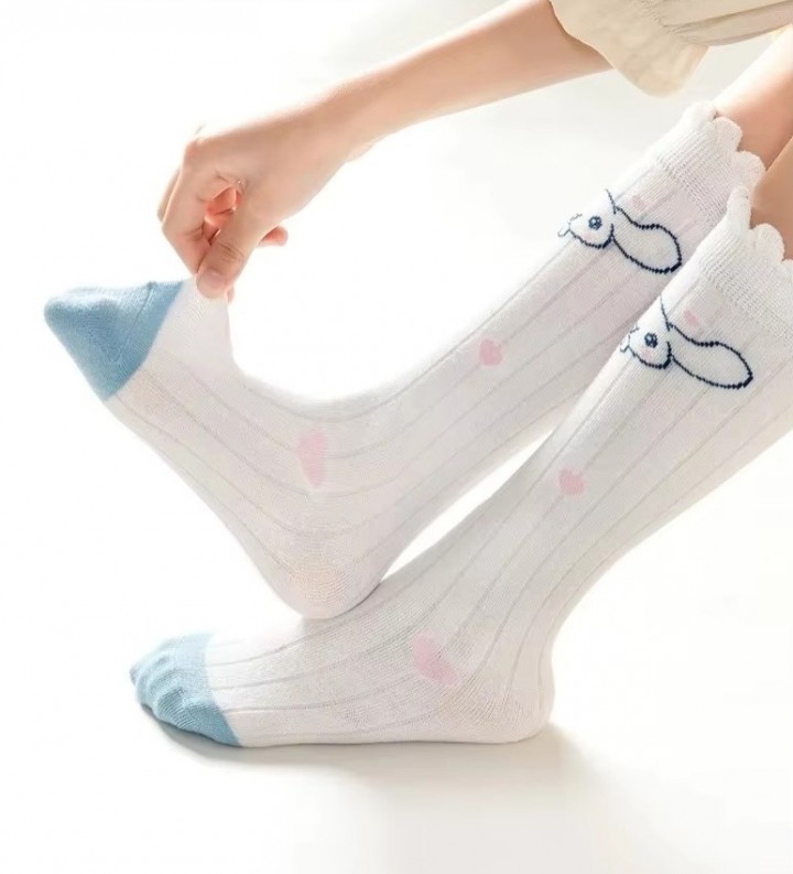 FAST PO MARU COTTON CALF SOCKS - CINNAMOROLL SERIES