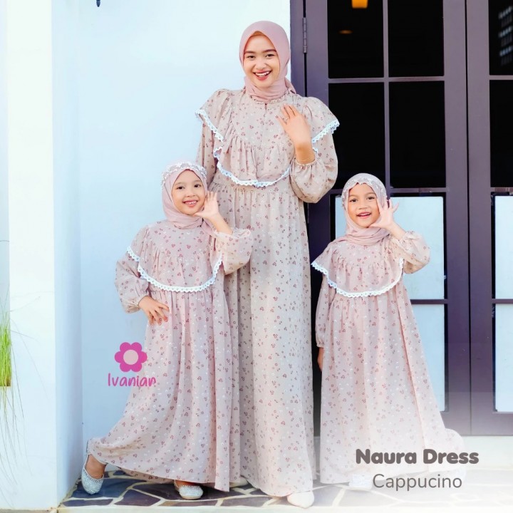 FAST PO NAURA MOM & KIDS LONG DRESS