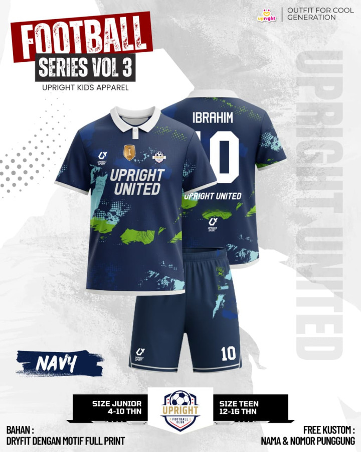 PO FOOTBALL SERIES SET VOL 3 CUSTOM NAME DAN NO PUNGGUNG BY UPRIGHT