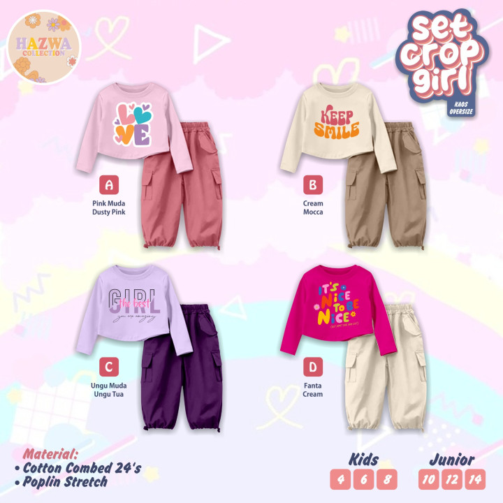 PO SET CROP GIRL BY HAZWA