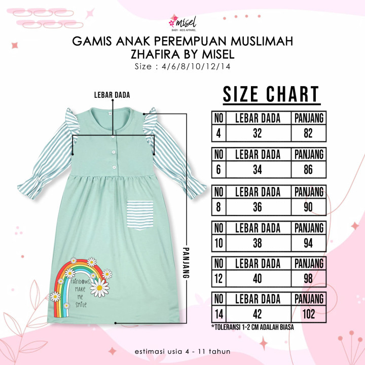 READY STOK ZHAFIRA GAMIS MUSLIMAH BY MISEL