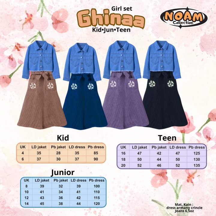 PO GHINAA (KIDS) GIRL SET BY NOAM