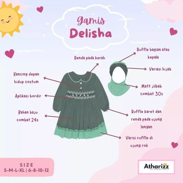 GAMIS DELISHA BY ATHARIZZ