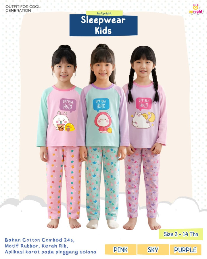 PO SLEEPWEAR KIDS BY UPRIGHT 