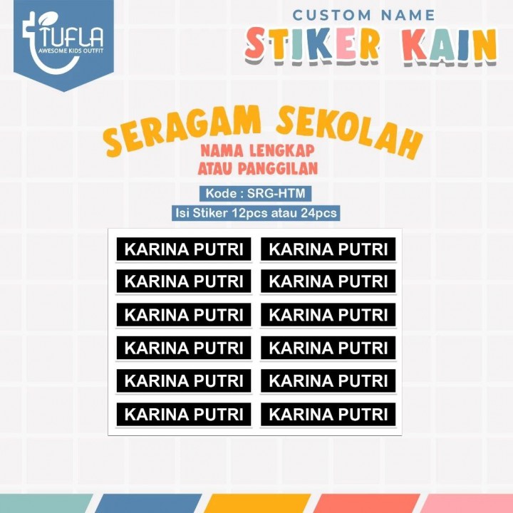 PO STIKER KAIN SERAGAM SEKOLAH