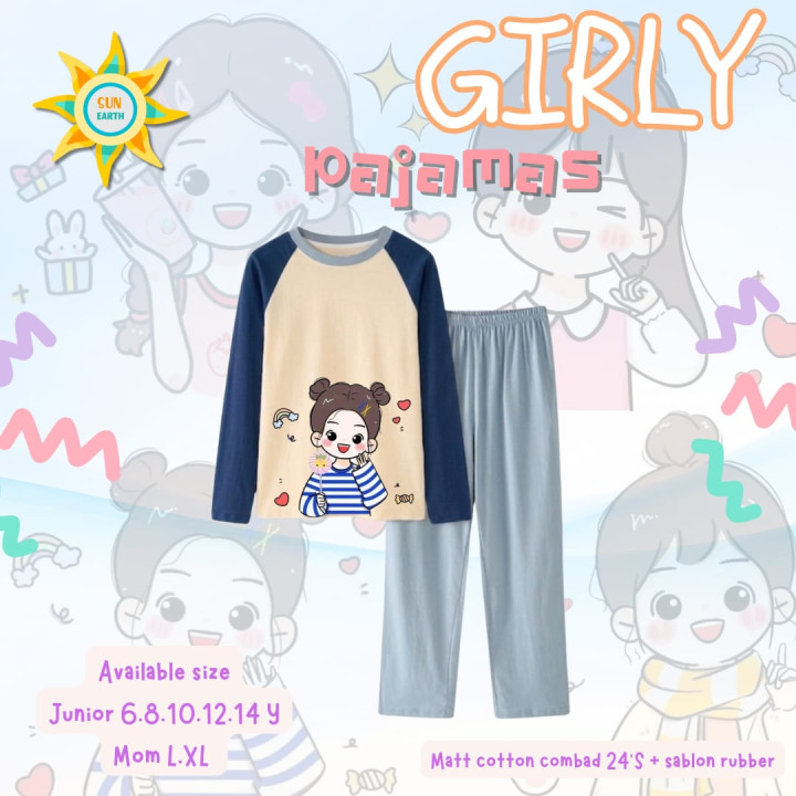 PO GIRLY PAJAMAS BY SUN EARTH