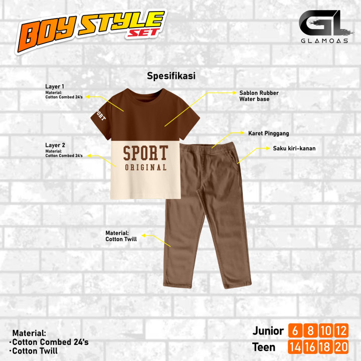 PO SET BOY STYLE BY GLAMOAS