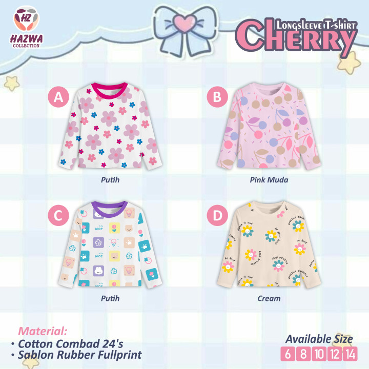 PO T-SHIRT CUTE CHERRY BY HAZWA