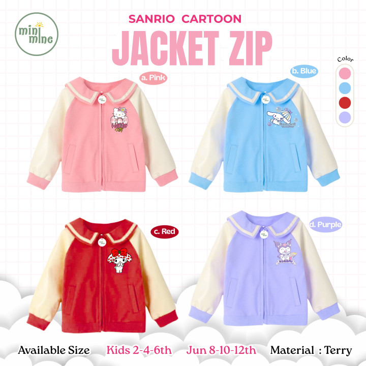 PO SANRIO CARTOON JACKET ZIP BY MINIMINE