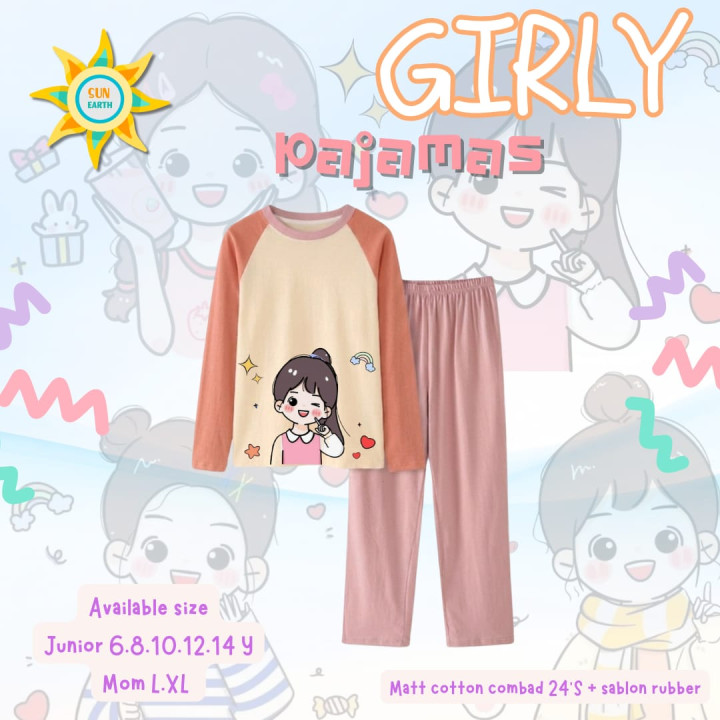 PO GIRLY PAJAMAS BY SUN EARTH